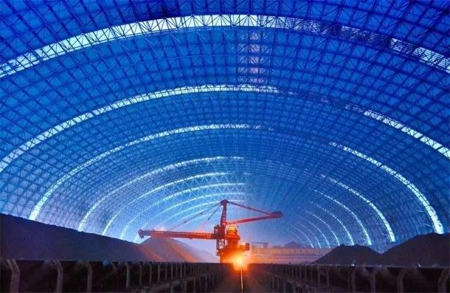 大理亿优钢构工程师为您解析原料场封闭技术的特点和类型